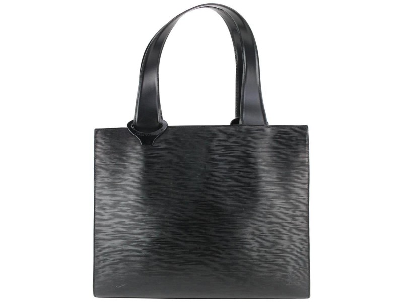 Louis Vuitton Black Epi Leather Gemeaux Tote Bag  913lv9
