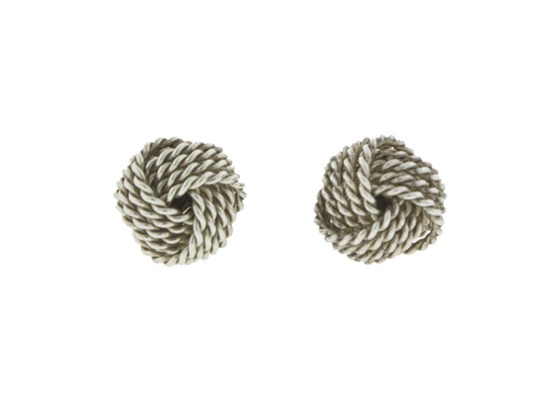 Tiffany & Co. Sterling Silver Knot Earrings