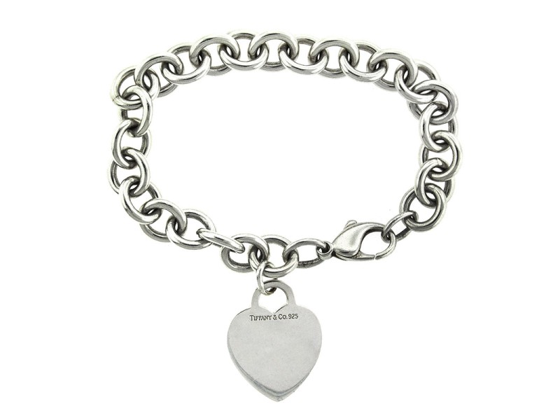 Tiffany & Co. Sterling Silver Heart Link Bracelet