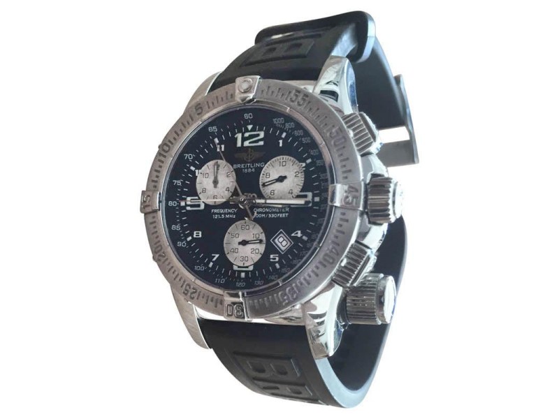 Breitling Emergency Mission A73322 Stainless Steel & Rubber 46mm Watch