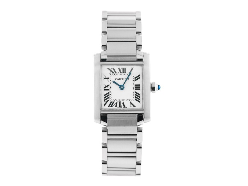 Cartier Tank Francaise 2384 Stainless Steel Ladies Watch	