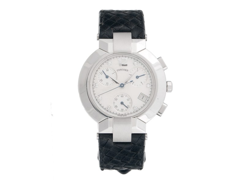 Concord LaScalla 14.C5.1891 Stainless Steel Chronograph Mother of Pearl 38mm Womens Watch