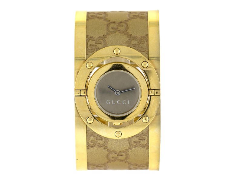 Gucci 112 Twirl Ladies Gold Tone Watch