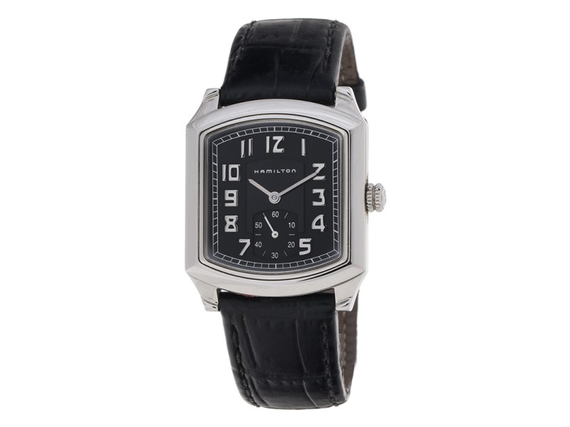 Hamilton Stainless Steel Case Leather Band 061132	