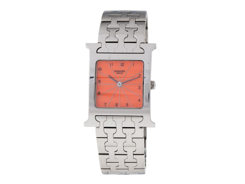 Hermes H Hour HH1.510 Stainless Steel 35mm x 26mm Watch