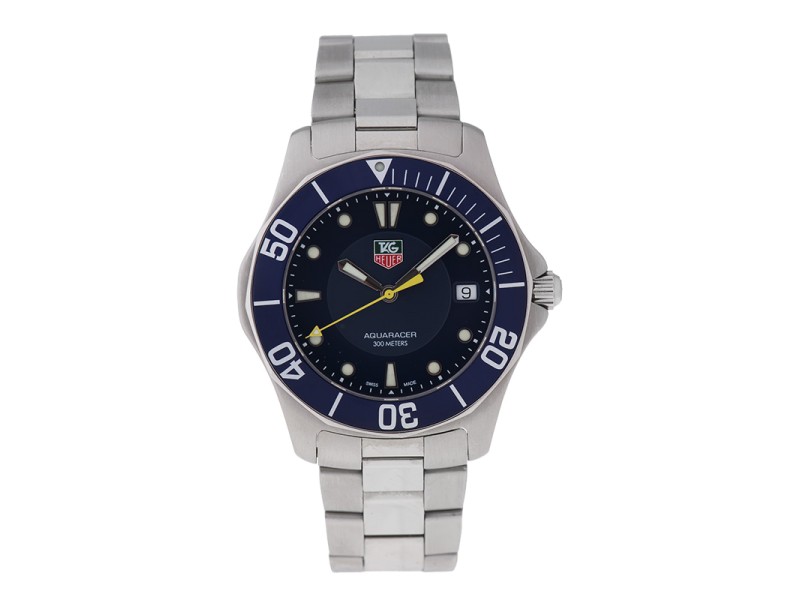Tag Heuer Aquaracer WAB1112 Stainless Steel Blue Dial 41mm Watch