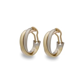 Cartier 18K Yellow, White, and Rose Gold Trinity Earrings