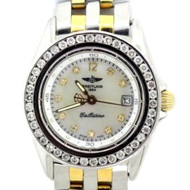 Breitling Callistino Stainless Steel & Yellow Gold Watch 28mm