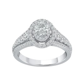 1.50 Carat Diamond Engagement Ring in 14K White Gold