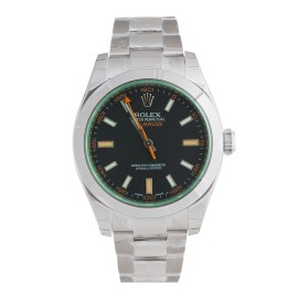 Rolex Milgauss 116400V Green Sapphire Crystal Automatic Watch 