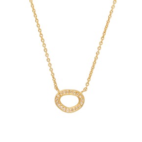 Yossi Harari Jewelry Roxanne 24k Gold Pave Diamond Melissa Necklace