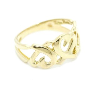 TIFFANY & Co. 18K Yellow Gold Loving Heart Ring
