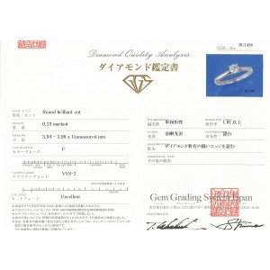 Cartier Platinum 0.23 Ct Diamond Ring Size 3.75