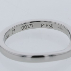 CARTIER 950 Platinum Ballerina Curve Wedding Ring LXGBKT-162