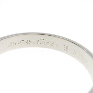 Cartier 950 Platinum wedding Ring LXGYMK-645