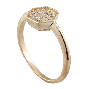 0.22 Carat 14K Rose Gold Diamond Ring