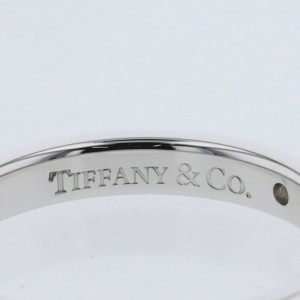 TIFFANY & Co 950 Platinum Stacking band  Ring LXGBKT-237