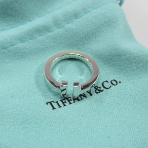 Tiffany & Co. T Square Silver Ring Size 5