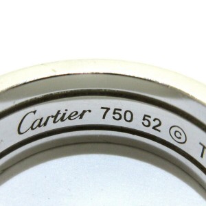 Cartier 18K White Gold 2C Ring LXJG-24