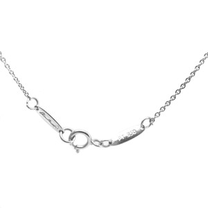 Tiffany & Co. Platinum Chain Clear Quartz Cross Pendant Necklace 