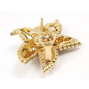 Tiffany & Co. 18K Yellow Gold Textured Starfish Earrings