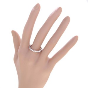 Van Cleef & Arpels Alhambra 18K White Gold Ring Size 8.25