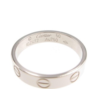 Cartier 18k White Gold Mini Ring