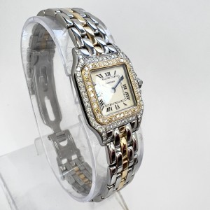 CARTIER PANTHERE 22mm 1 Row Gold 0.86TCW DIAMOND Watch