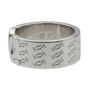 Cartier 18KWG C2 Double C Ring US5.5 LXGCH-11
