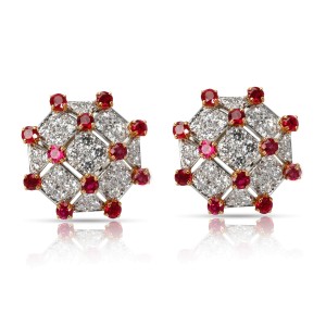 ruby earrings tiffany