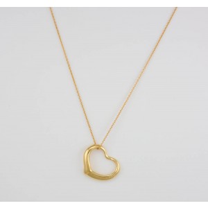 Tiffany & Co. 18K Yellow Gold Perretti Heart Pendant And Chain