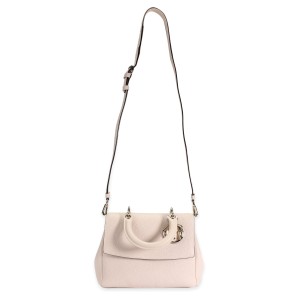 Dior Pale Pink Pebbled Leather BeDior Small Flap Bag