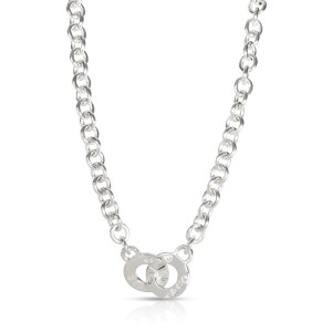 Tiffany & Co. 1837 Interlocking Circle Clasp Necklace in Sterling Silver
