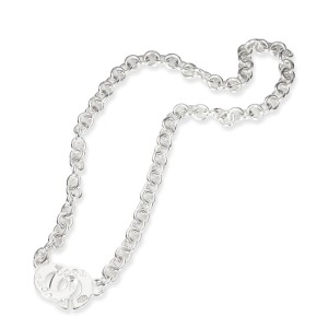 Tiffany & Co. 1837 Interlocking Circle Clasp Necklace in Sterling Silver
