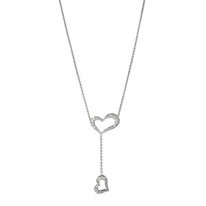 PIAGET 18K White Gold Diamond Heart Necklace