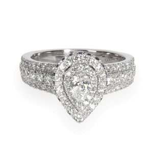 Vera Wang Love Diamond Engagement Ring in 14K White Gold 1.00 CTW