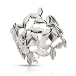 Tiffany & Co. Paloma Picasso Olive Leaf Ring in  Sterling Silver