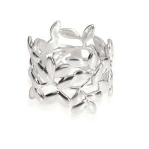 Tiffany & Co. Paloma Picasso Olive Leaf Ring in  Sterling Silver