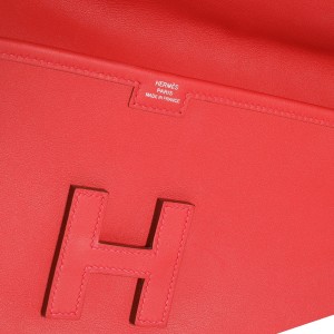 Hermès Rouge Casaque Evercolor Jige Elan 29