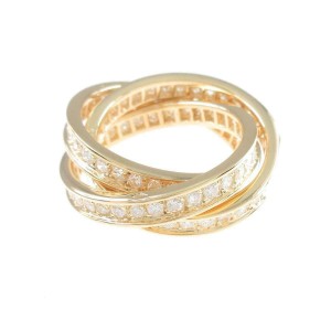 Cartier 18k Yellow Gold Three Bangle's ring LXGYMK-5