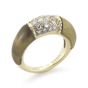 Van Cleef & Arpels 18KY Gold Tiger Eye Ring