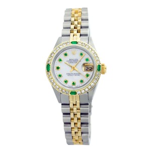 Rolex Datejust Oyter Perpetual 18K Yellow Gold With Mother of Pearl Dial 26mm Womens Watch