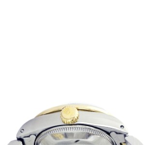 Rolex Datejust 6917 Two Tone Silver Diamond Ruby Womens 26mm Watch 