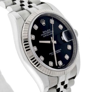 Rolex Datejust Diamond Dial 36MM Automatic Stainless Steel Jubilee Watch 116234