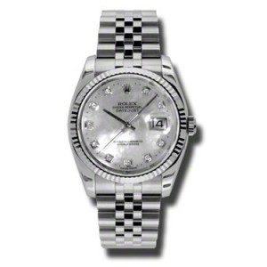 Rolex Datejust Mother of Pearl Dial Automatic Stainless Steel Watch Watch
