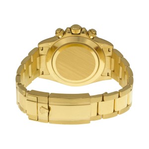 Rolex Daytona Yellow Gold White Diamond Dial 40mm Watch
