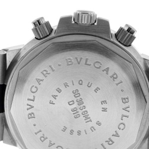 Bulgari Diagono Pro Acqua Scuba SD38S GMT 3 Time Zone Automatic Watch