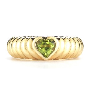 Tiffany & Co. Peridot  Yellow Gold Ring 
