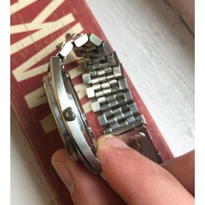 Vintage Omega Constellation Automatic Cushion Case w/ Bracelet Watch