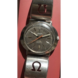 Vintage Omega Dynamic Automatic UFO Case Brown Dial w/ Custom Bracelet Watch
